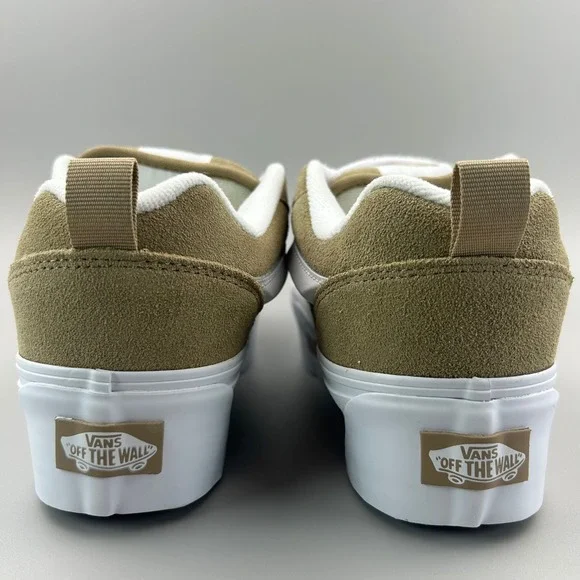 Vans Knu Stack Nostalgia Cornstalk Women Size 7 Beige Chunky Platform Shoes NEW - Picture 4 of 6
